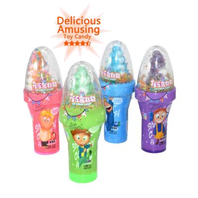 China Lovely Normal Funny Fairy Shape Ice Cream Mini Decoration Candy Beads Hard Toy Kids Candy for sale