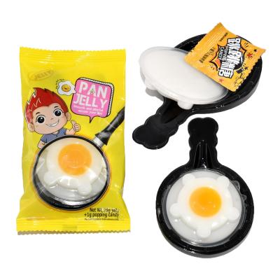 China Cartoon Toys Filters Fried Egg Shape Details Freeze And Popping Rock Candy KIS Fun Toys Candy for sale