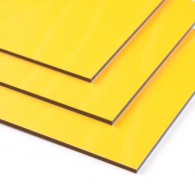 China 3mm ACM ACP Plate Cladding Modern Exterior Decorative Plastic Solid Color Fireproof Aluminum Composite Panel for sale