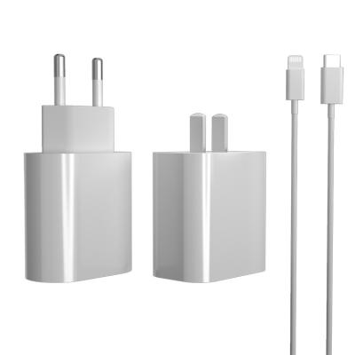 China Wholesale Original 20W Adapter Quality Palladium 20W Fast Charging Type C Cell Phone Adapter EU USA R-U Plug USB-c Cable Fast Wall Charger For Cell Phone apple iphone for sale