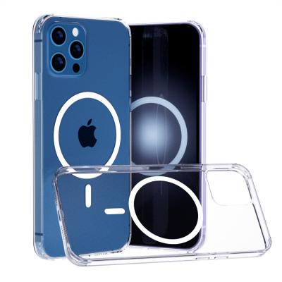 China Shockproof For Apple Original HD Quality Transparent Magnetic Phone Cover With magSafes Animations Clear Case For iPhone 12 13 Mini Pro Max for sale