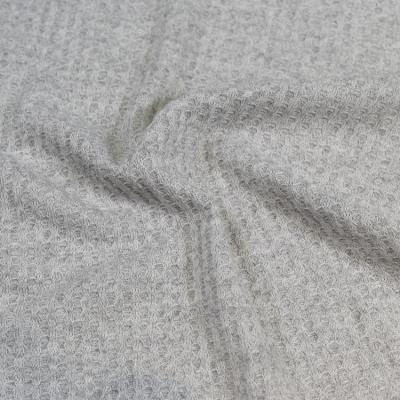 China Lansheng t/r 3*3 high quality Abrasion-resistant polyester squishy waffle knit fabric with medium weight for sale