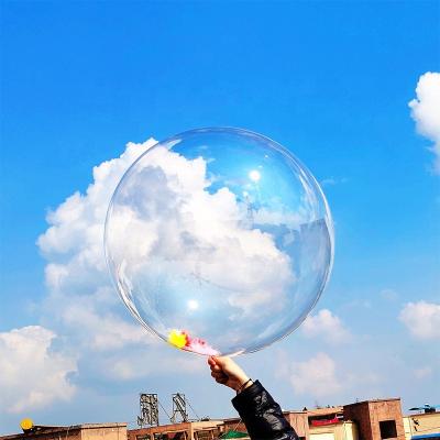 China Clear Round Clear Bubble Balloons Toy 18inch/24inch Bobo Balloons Jumbo Latex Balloon Gift For Wedding Birthday Party Decoration for sale