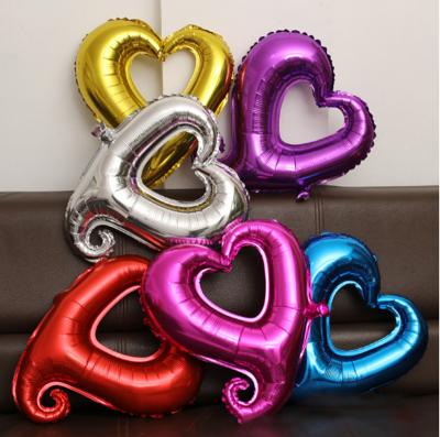 China Event& 18 Inch Hook Balloon Helium Balloon Wedding Valentine's Day Decoration Gogo Heart Foil Balloon Birthday Party Supplies for sale