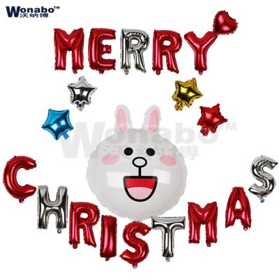 China Event& party supplies popular reusable Wonabo party decoration MERRY CHRISTMAS balloon for sale