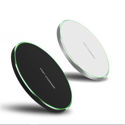 China Universal Mobile Phone Amazon Hot Selling 10W Wireless Fast Charger Wireless Charging Pad For Smart Mobile Phone for sale