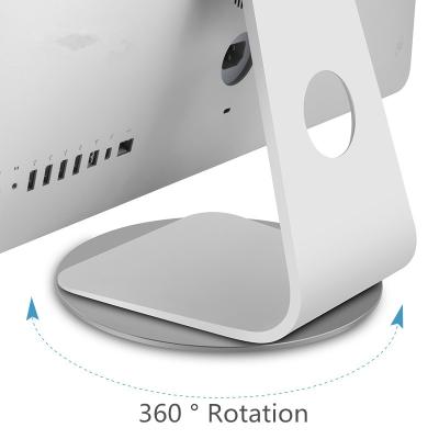 China Rotating 360 Degree Rotating 360 Degree Swivel Aluminum Alloy Monitor Steel Stand For iMac All InOnePC for sale