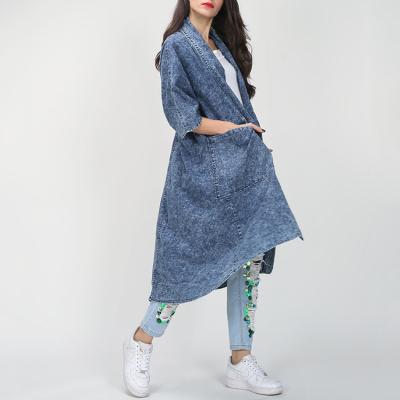 China Customizd summer denim jacket waterproof women plus size women jackets long fashion girls jackets and coats for sale