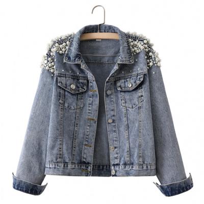 China Fashion Autumn Casual Denim Jacket Women Ladies Jean Jacket Coat Wholesale Women's Waterproof Jacket for sale