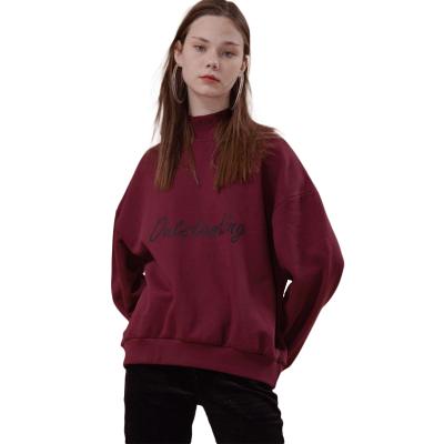 China Wholesale Custom Sweatshirt Women QUICK DRY Loose Vintage Sweatshirt Mock Neck Sweatshirt for sale