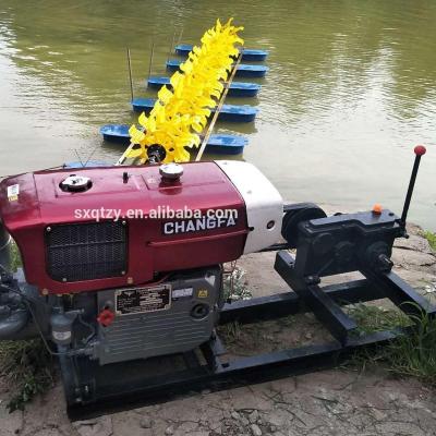 China Fish Shrimp Cultivating Fish Pond etc Diesel Engine Fish Pond Paddle Wheel Aerator Aquaculture Machine Aerator 9P/12P/16P for sale