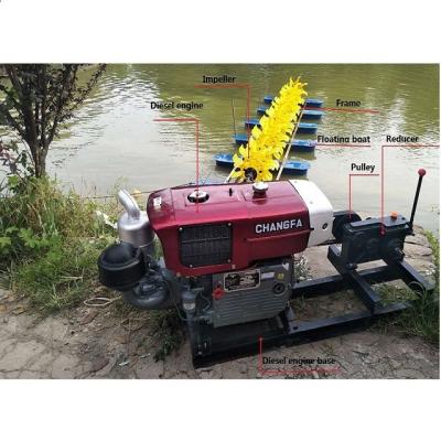 China Oxygen Raising Prawn 9 P diesel engine fish pond aerator paddle wheel aerator aquaculture machine aerators prawn farming for sale