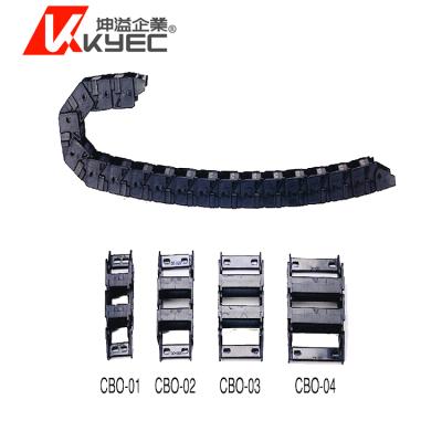 China Cable Protection KYEC Moving Stainless Cable Chain CNC Metal Cable Drag Chain for sale