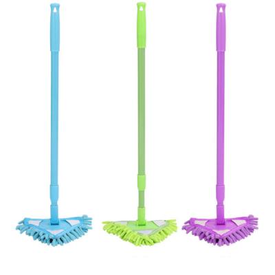 China CLASSIC Hot Sale 360 ​​Chenille Triangle Microfiber Duster Magic Flat Mop With Plastic Clean Scraper for sale