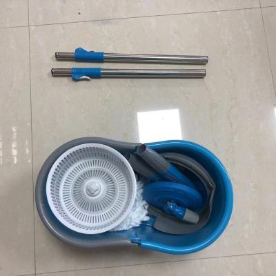 China Sustainable Round Head Swivel Desiccant Mop With Two Piece Bucket Set For Household Cleaning STAINLESS STEEL CABLE for sale