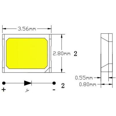 China LED strip 98 Ra High CRI 5730 smd led eye shield LED light source 2835 3030 smd led 5000k white reduce blue light pollution for sale