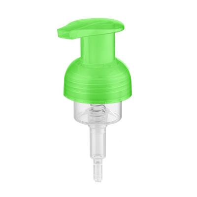 China Non Spill 42mm Plastic Foaming Soap Pump With Soft Silicone Brush Used For Face Cleaning for sale