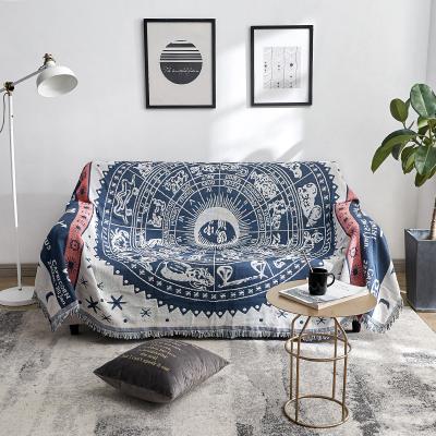 China Wholesale Designer Anti Static Woven Tapestry Sofa Cover Throw Woven Cover for sale