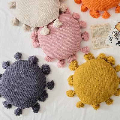 China Wholesale Custom Anti-Static Velvet Cushion Decoration Home Luxury Sofa Knitted Cushion for sale