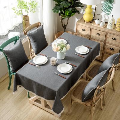 China Wholesale Waterproof High Temperature Cotton Canvas Tablecloth for sale