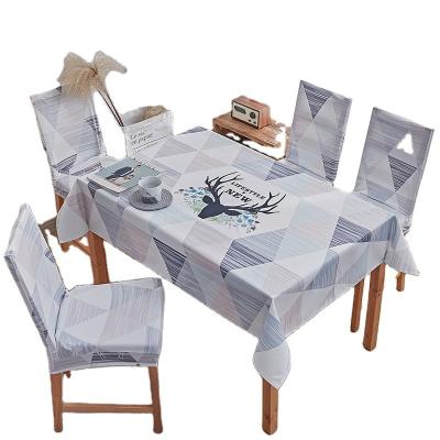 China Amazon Best Selling Waterproof Polyester Tablecloth Waterproof Printing Tablecloth for sale