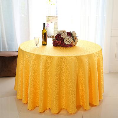 China 2021 hot sale waterproof wholesale showJacquard commercial tablecloth for party for sale