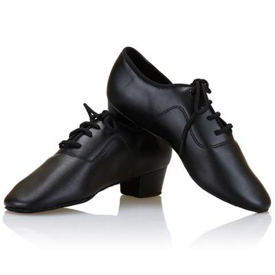 China Flowering 13153 Wholesale Kids Boys Canvas Leather Canvas Latin Ballroom Dance Shoes for sale