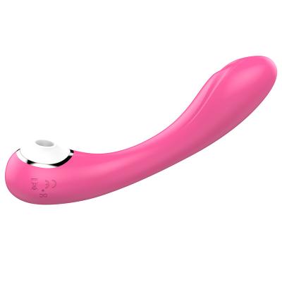 China Hot Silicone+ ABS Silicone+ Nipple Vibrator Stimulation Vibrator Dildo Oral Handheld Magic Wand Personal Suction Massager Wand for sale