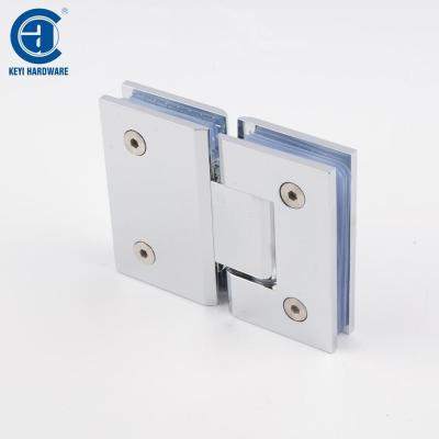 China Easy to Install and Durable High Quality KEYI KB-180B Bathroom 180 Degree Flange Shower Glass Hinge for sale