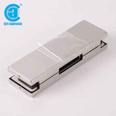 China Modern Low Price Mirror Frameless Glass Door Mount Top Corner Flange for sale