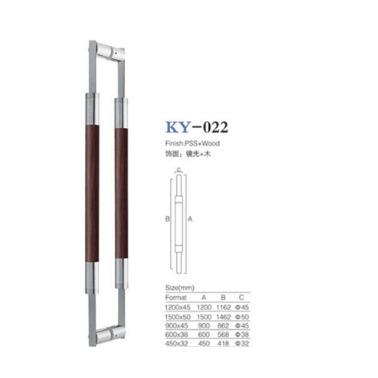 China Door Stainless Steel Glass Door Handle , Key Wood Door Handle for sale