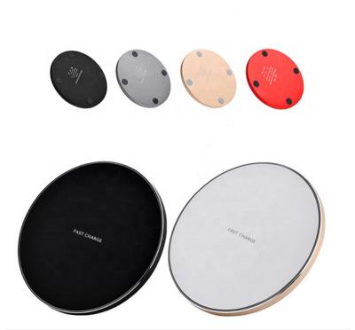 China For iPhone For Samsung CE FCC 9V 1.67A 10W 15W Qi Wireless Charger Pad Fast Fast Charging Pad Round Wireless Charger For iPhone for sale