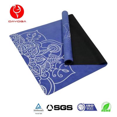 China China Manufacturer Dayoga Suede Microfiber Luxury Custom Printed Yoga Mat Good Quality and Famous Manufacturer Eco-friendly/Non-toxic/Non-slip/Washable/Rebound Stable Feedback for sale