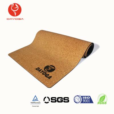 China Eco-Friendly/Non-Toxic/Non-Slip/Washable/Rebound Stable Cork Yoga Mat Eco-Friendly Premium Low Back DAYOGA 5mm Natrual Rubber Bottom Vegan for sale