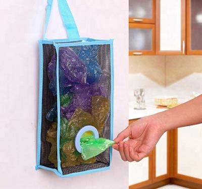 China Sustainable Wholesale Eco Friendly Portable Hanging Plastic Bag Holder For Kitchen for sale