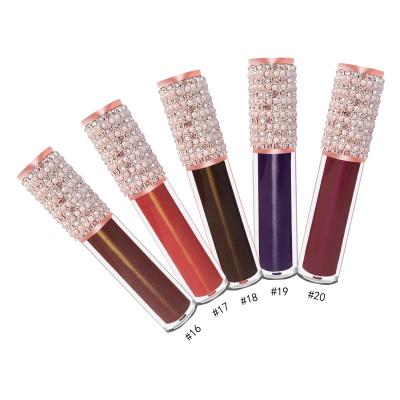 China 2022 Waterproof New Seller Lip Gloss Colors Lip Gloss Clear Liquid Lipstick Shinny Nude Brown Lip Gloss Private Label for sale