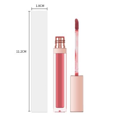 China New fashion matte beauty waterproof makeup private label lipstick liquid lip gloss moisturizing lip gloss vegan lip gloss for sale