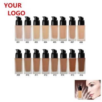 China High quality moisturizer no logo 16 colors private label face makeup foundation liquid wholesales for sale