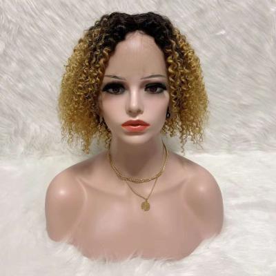 China Can Be Brazilian Hair Extensions 100% Remy 100% Human Hair Extensions Brazilian Curly Loose Dye Human Hair Lace Front Wig for sale