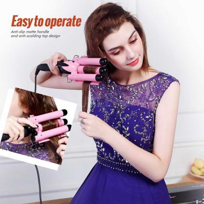 China Professional Digital Ceramic Curl Hair Curler Hair Curler with Hot Combs Straighteners Hesitate Hair Curler Hair Rollers Sleep for sale