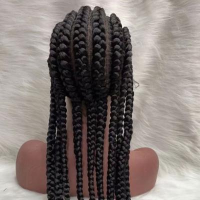 China 2021 Synthetic Beauty Braid Hair 180 Density American Pixie Hair Wigs Cheapest Synthetic Jumbo Hair Long Hair Black High Quality Twist Braid Lace Wigs for sale