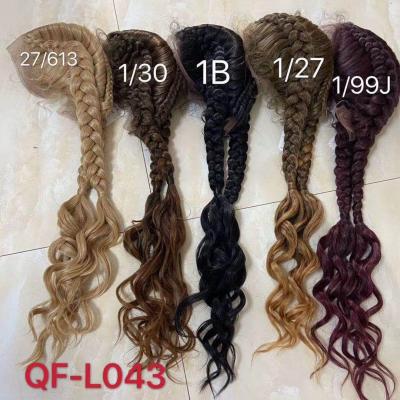 China Wholesale Regular Synthetic Wigs Heat Resistant Wave Lace Front Synthetic Braided Wigs For Black Women In Stock for sale