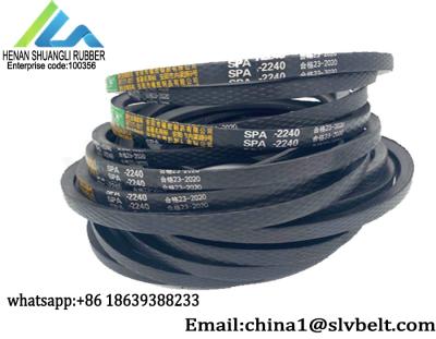 China Banded Narrow Triangle Rubber SPA V Belt Top Nature NB SBR Raw Material for sale