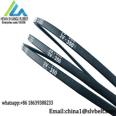 China Transmission Rubber 3V V Belt Top Width 9.5mm Height 8mm Length 49 - 140'' for sale