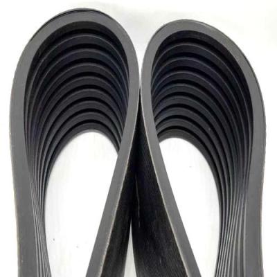 China Black Banded Rubber Micro V Multi Ribbed Belt for sale