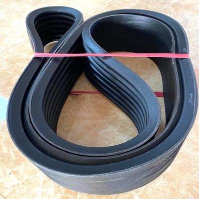 China Rubber Black Color 13.6mm Top Width Banded V Belt for sale