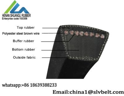 China Heat Resistant Triangle V Belt Length 90''-100'' for sale