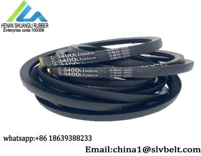 China Scarifier Transmission Trapezoid C Section V Belt Wrapped Length 420''-430'' for sale