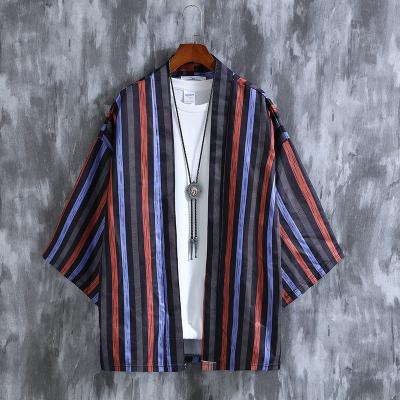 China 2020 New Breathable Beach Vacation Shirt 7 Sleeve Travel CIA Super Fire Men's Long Dress Casual Wear Wholesale for sale