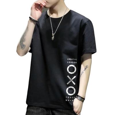 China Viable short sleeve men's new summer 2021 t-shirt tide brand trend half sleeve t-shirt youth clothes thin dipping shirt for sale